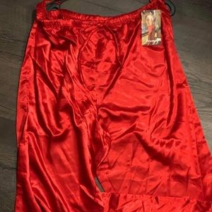 Red satin pajama pants brand new, with tags